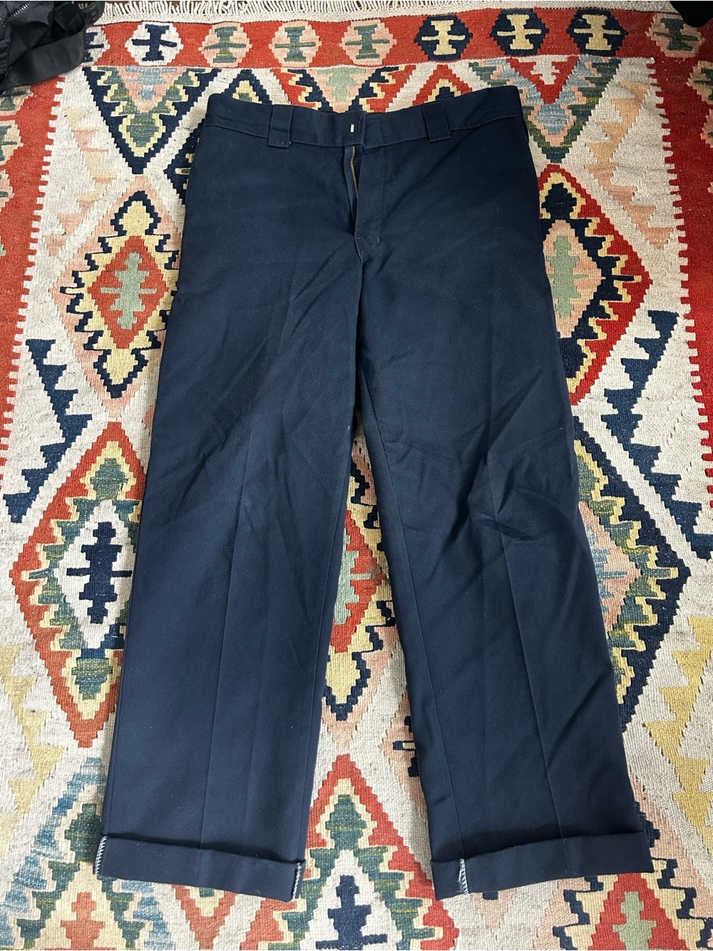Dickies Men's Dark Navy Work Dress Pants